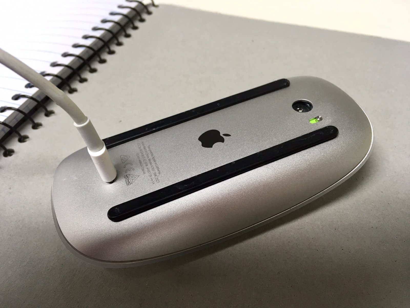 An Apple Magic Mouse, as supine as a Windows Power User